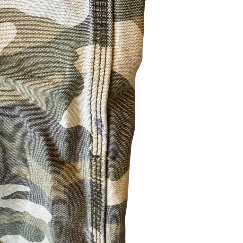Carhartt Distressed Camo Cargo Pants Men’s Relaxed Fit Gorpcore Workwear - 34x30
